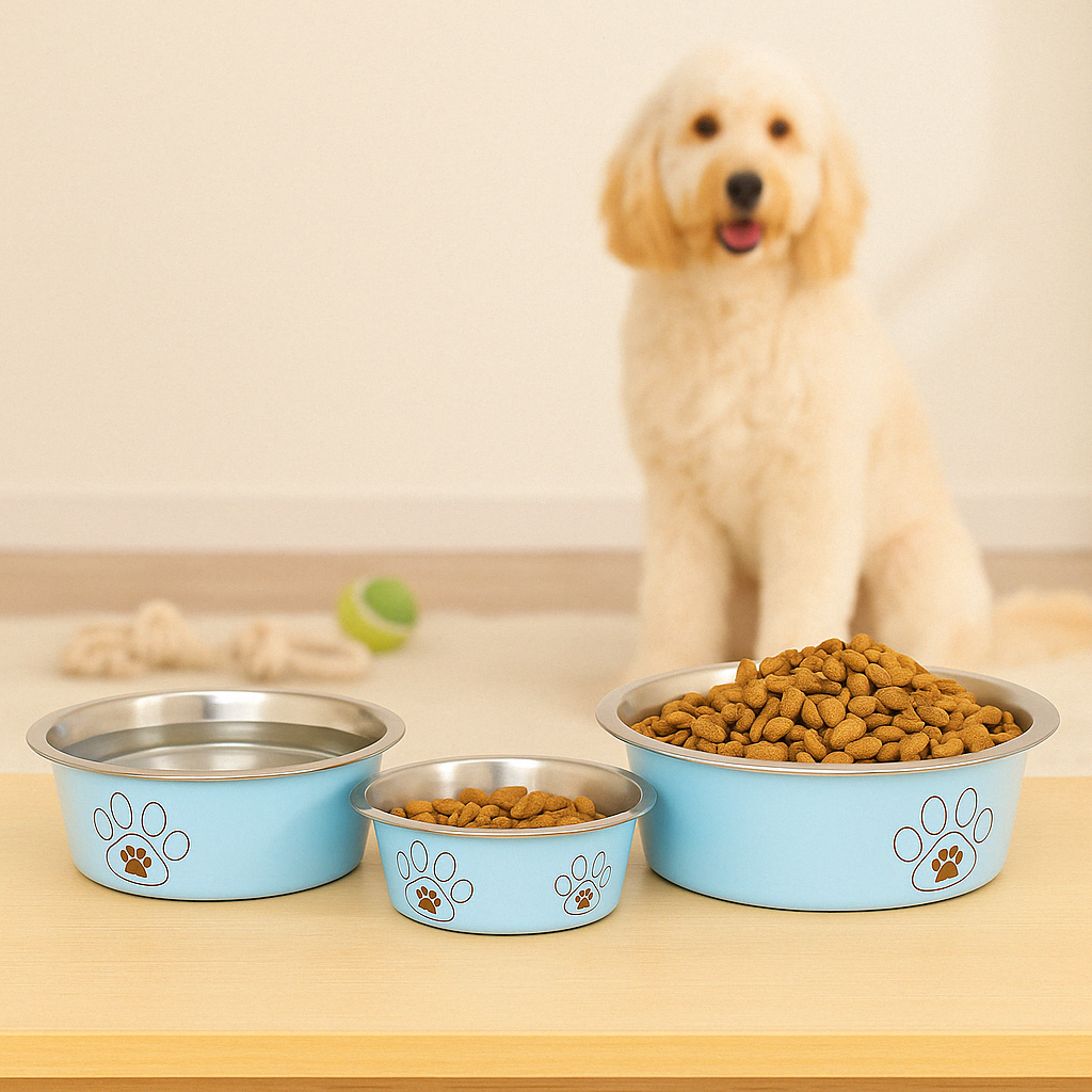Gamelle coloré pour chiens - Eau ou croquettes
