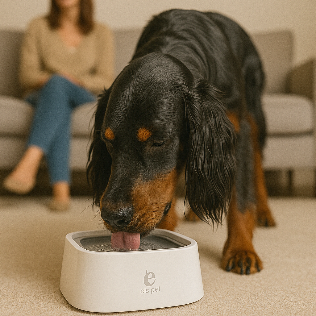 Gamelle d’eau pour chien anti débordement