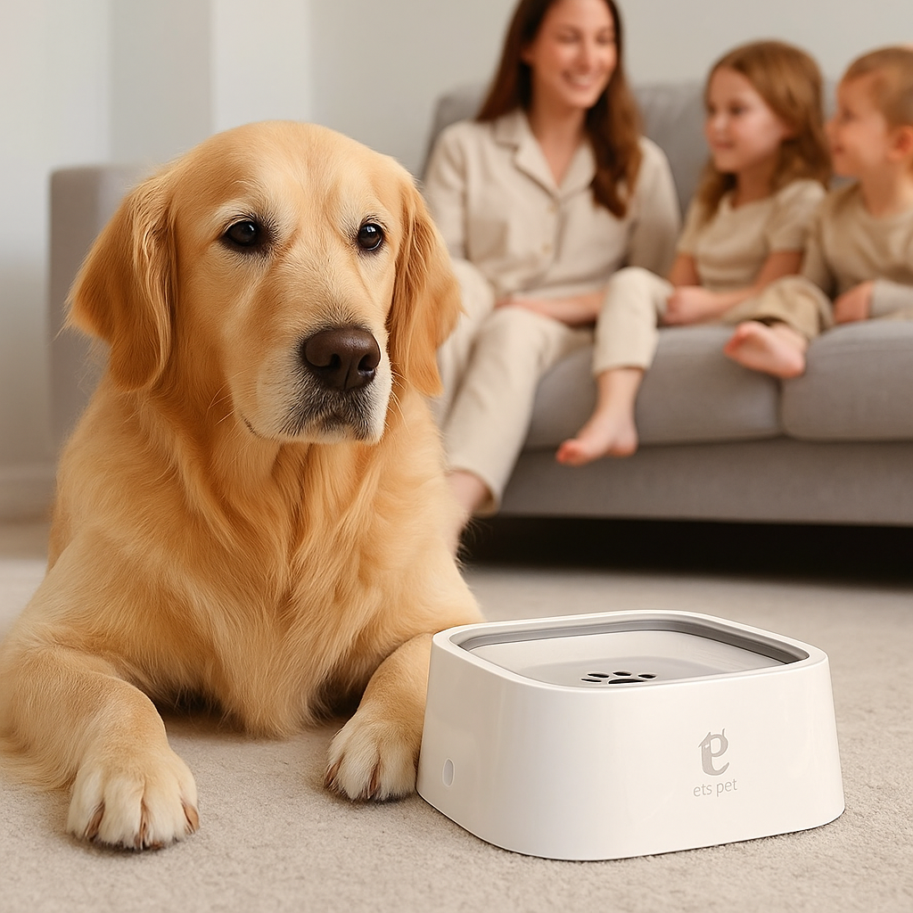 Gamelle d’eau pour chien anti débordement