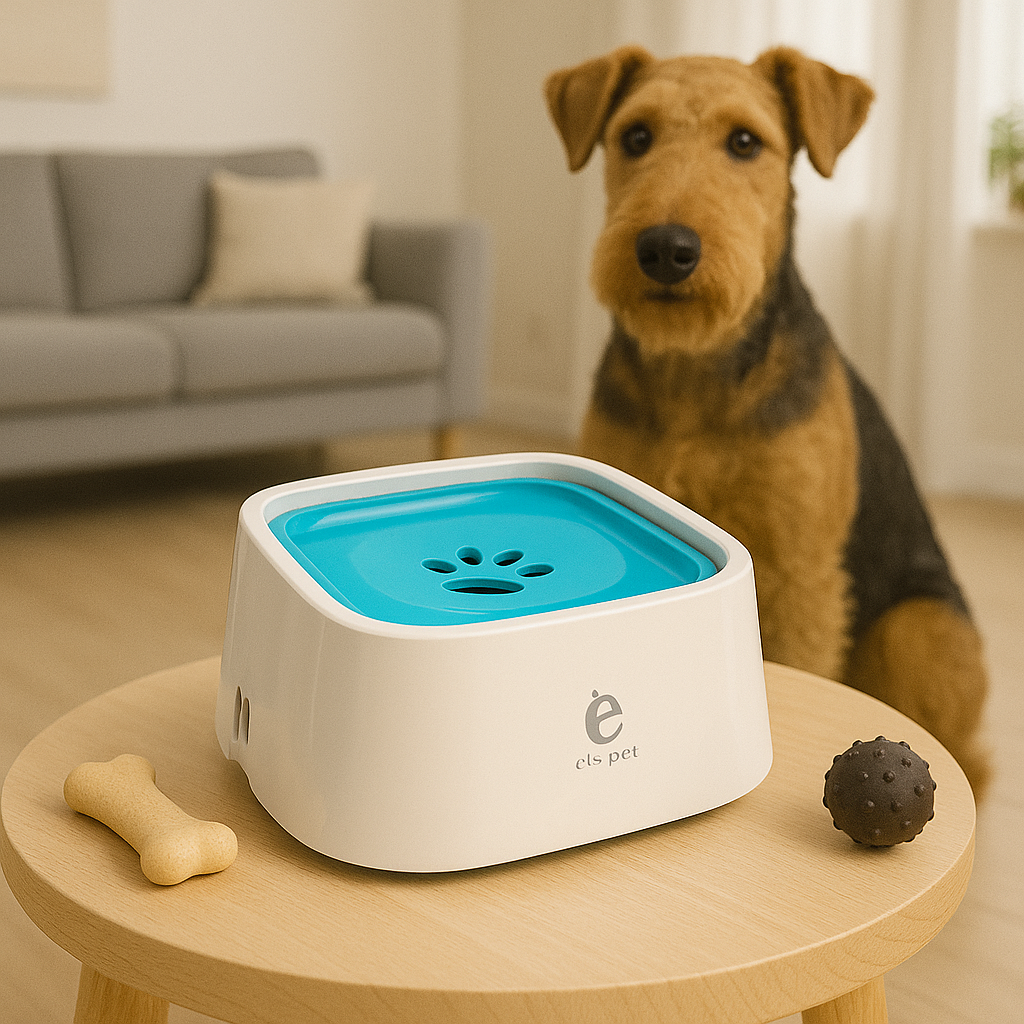 Gamelle d’eau pour chien anti débordement