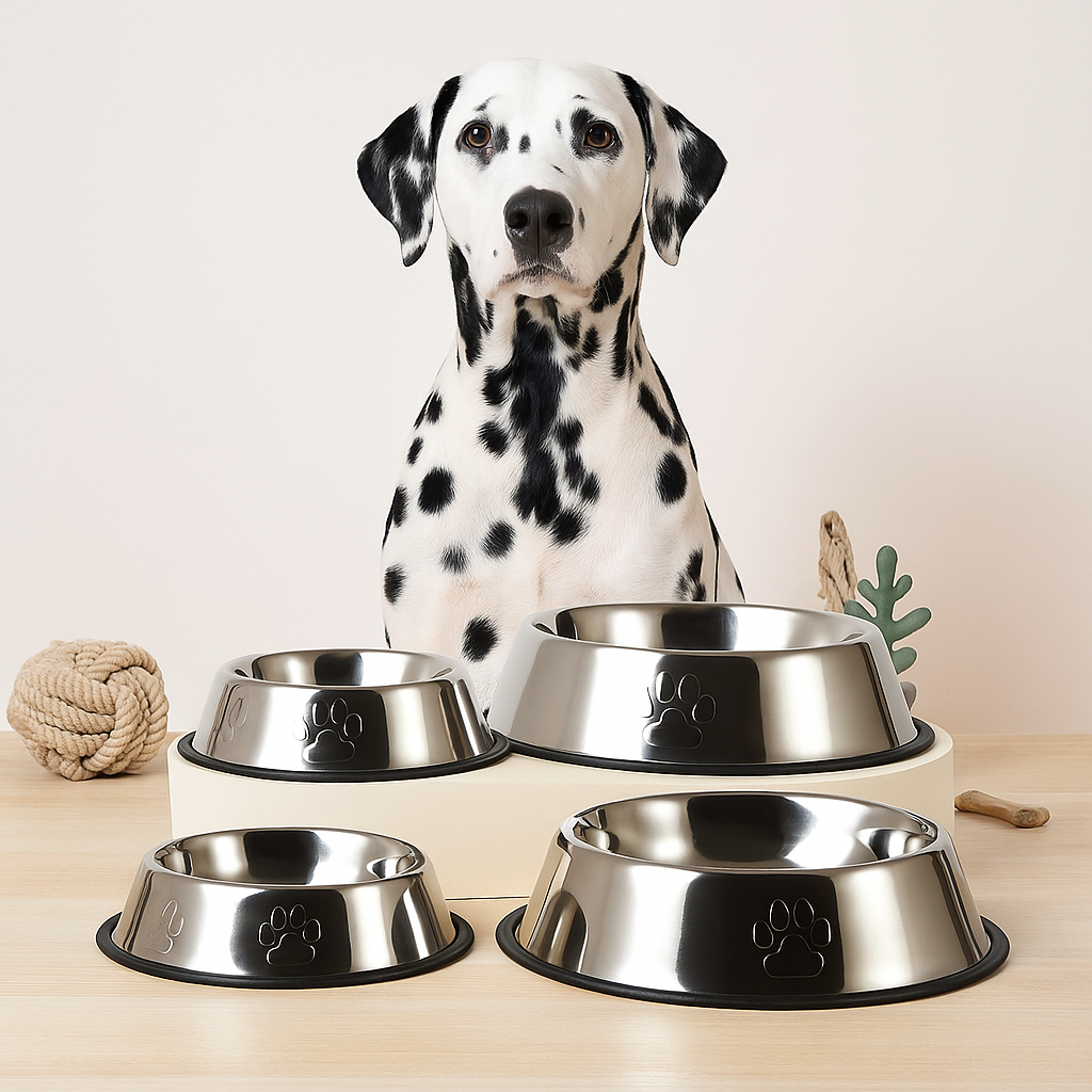 Gamelle en inox pour chien - Eau ou croquettes
