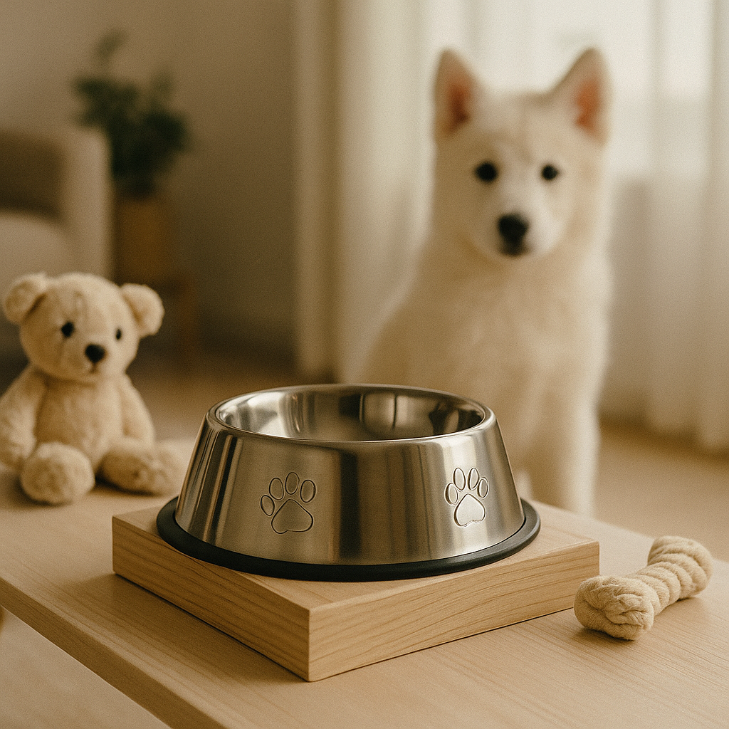 Gamelle en inox pour chien - Eau ou croquettes