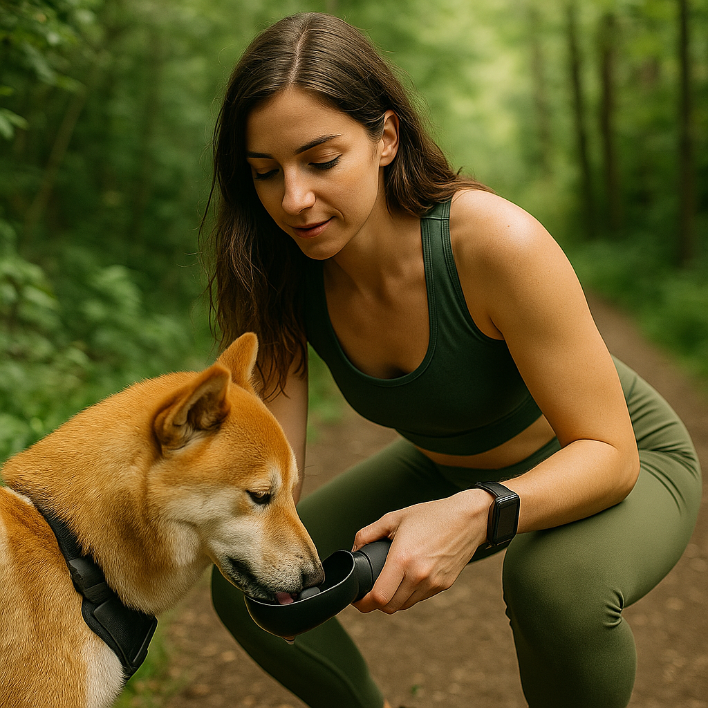 Gamelle d’eau portable pour chien