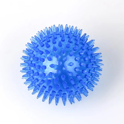 Balle de jeu sonore bleu pour chiens