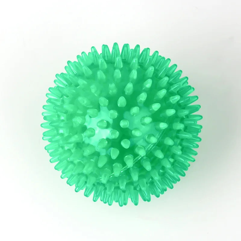 Balle de jeu sonore vert pour chiens