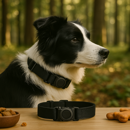 Collier pour chien avec étui Airtag intégré