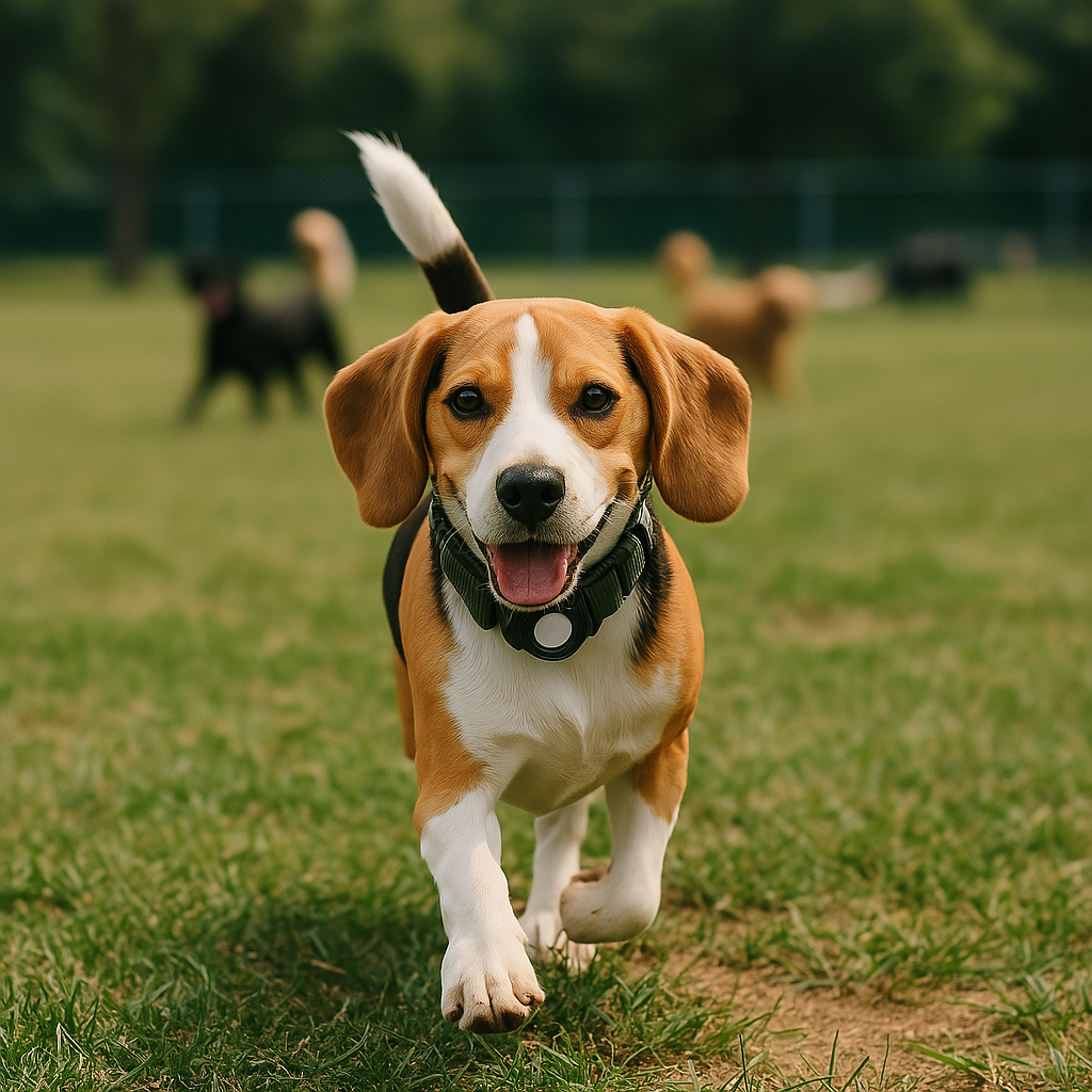 Collier pour chien avec étui Airtag intégré
