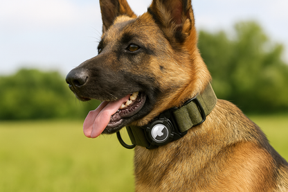 Collier pour chien avec étui Airtag intégré