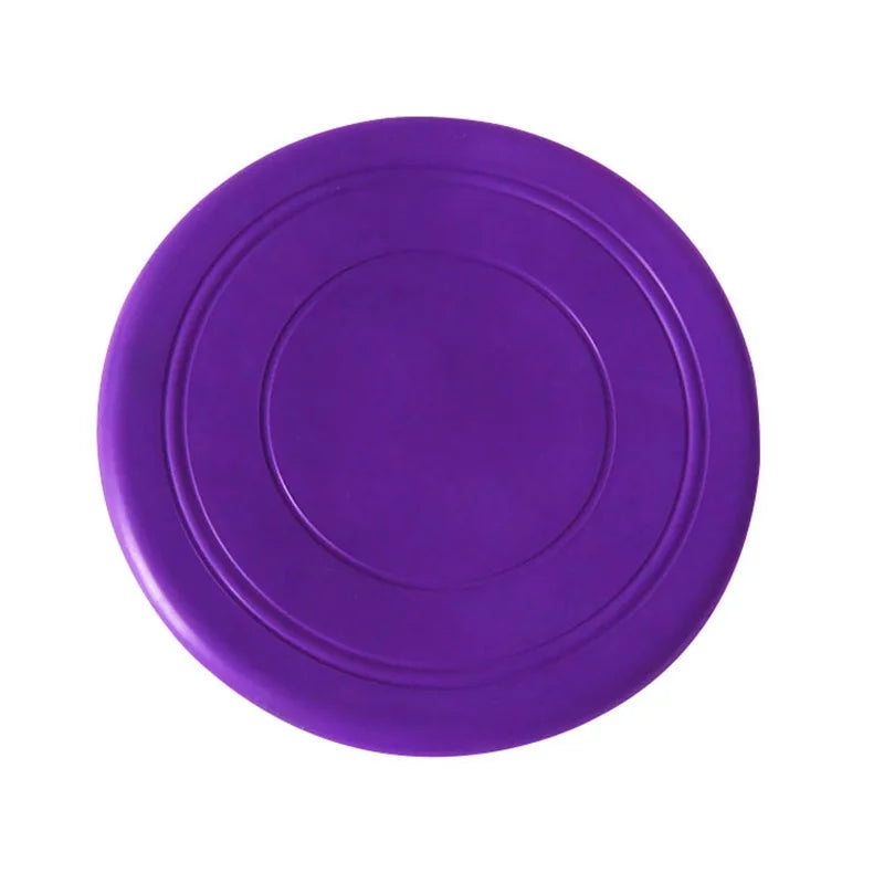 Frisbee violet en silicone résistant pour chiens