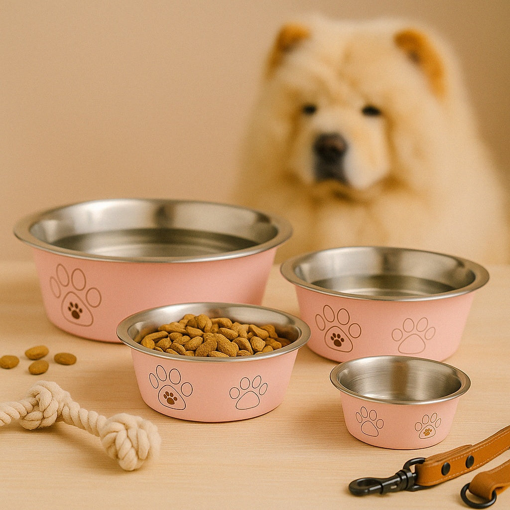 Gamelle coloré pour chiens - Eau ou croquettes