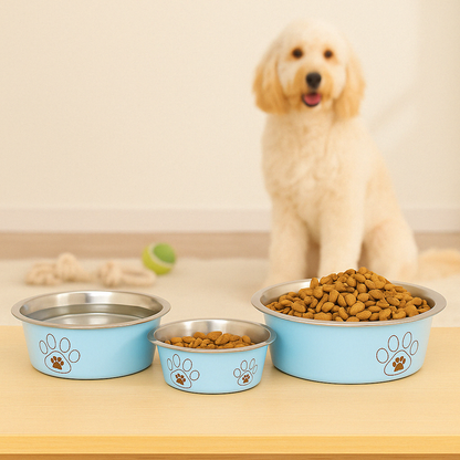 Gamelle coloré pour chiens - Eau ou croquettes