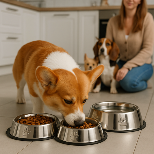 Gamelle en inox pour chien - Eau ou croquettes