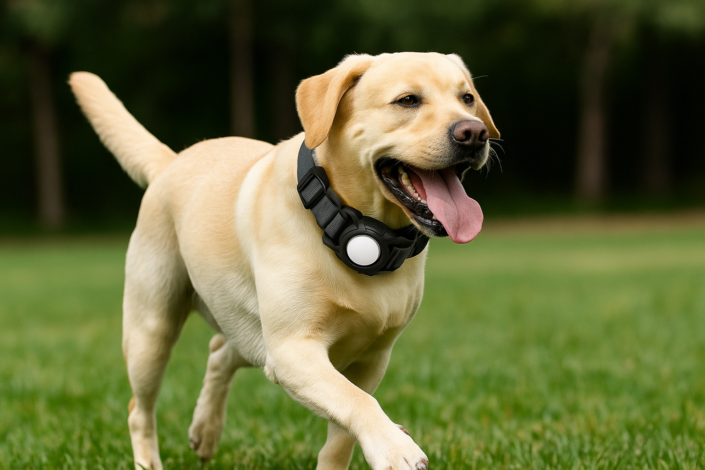 Collier pour chien avec étui Airtag intégré