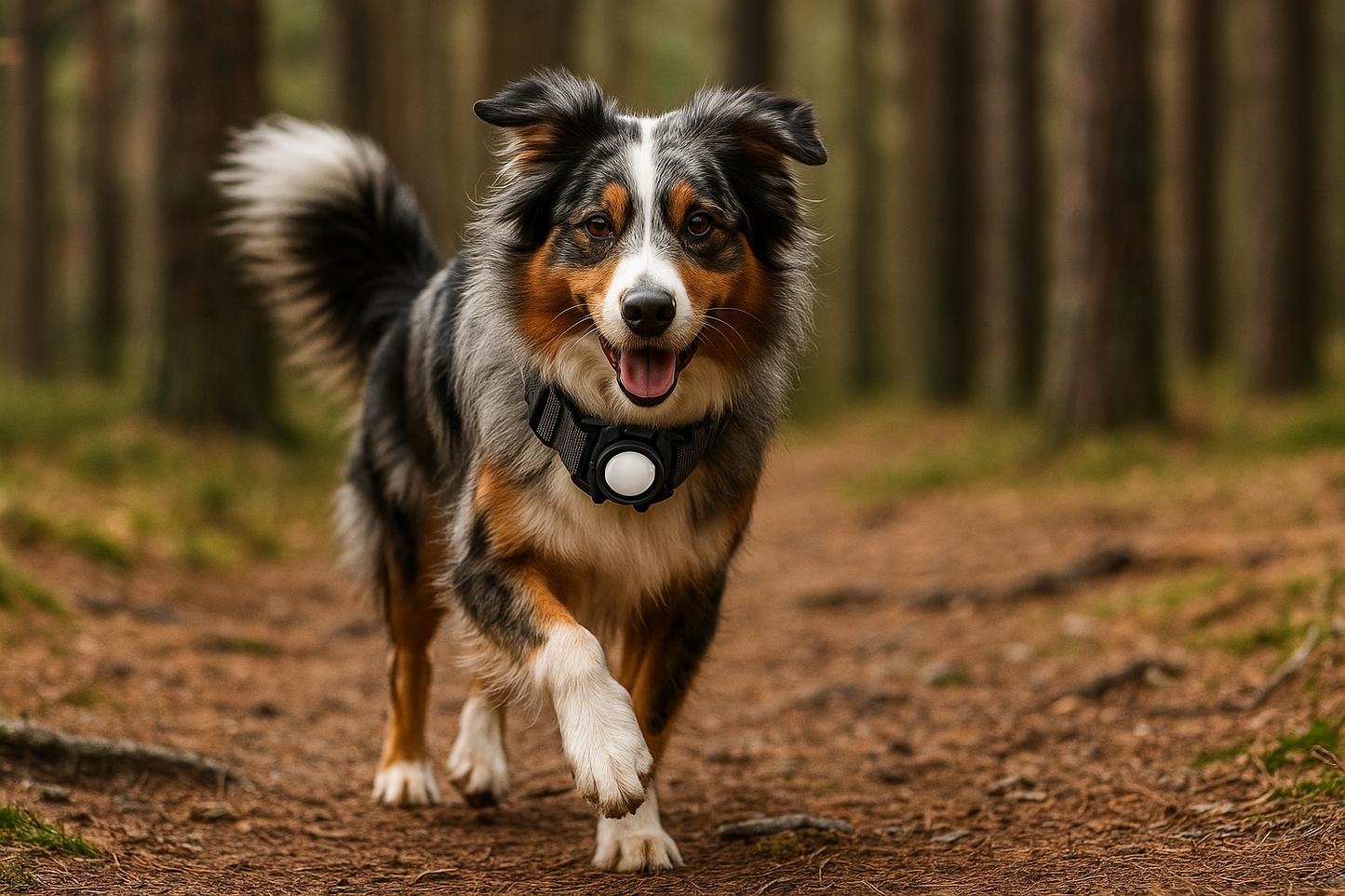 Collier pour chien avec étui Airtag intégré